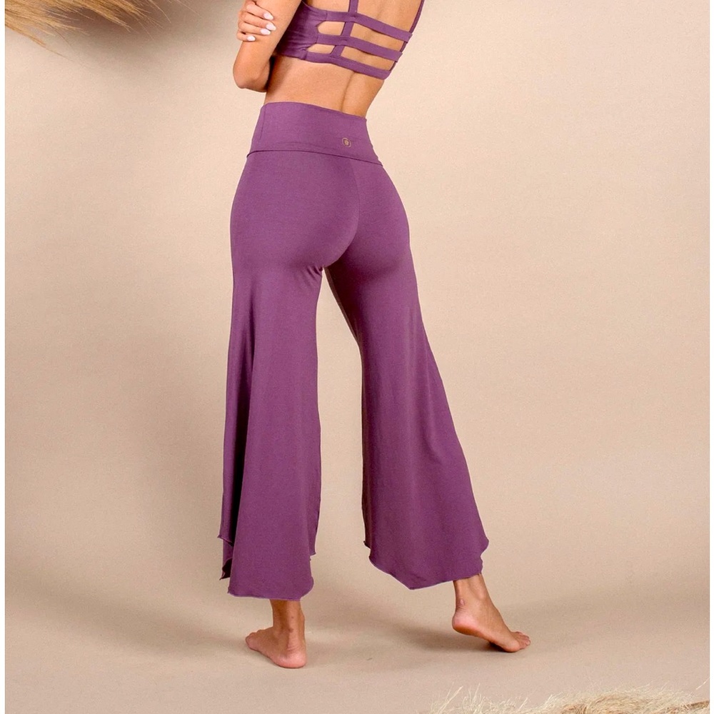 Purple Layla Flares yoga pants Indigo Luna